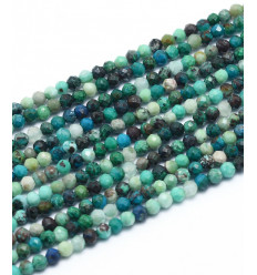 2,5mm - Chapelet pierre - chrysocolle