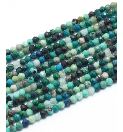 2,5mm - Chapelet pierre - chrysocolle