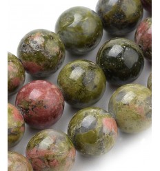 Chap. pierre - unakite - 8mm