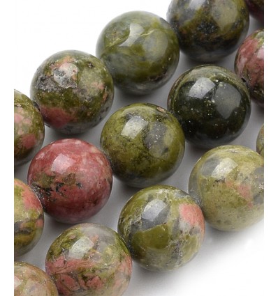 Chap. pierre - unakite - 8mm