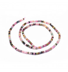 2,5x1,5mm - tourmaline abaque - Chapelet pierre