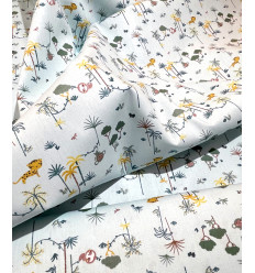 Tissu bio. "Little Safari" - Designed by Poppy