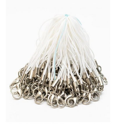 Attache cordon pour téléphone avec fermoir