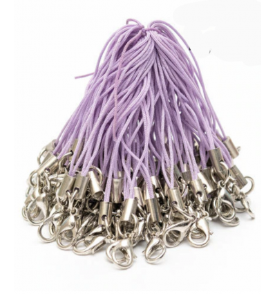 Attache cordon pour téléphone avec fermoir