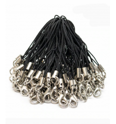 Attache cordon pour téléphone avec fermoir