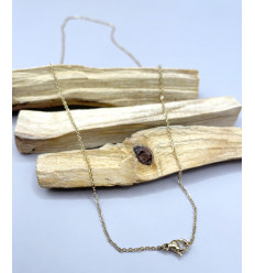 Collier chaine avec fermoir acier inoxydable