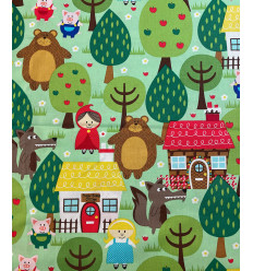 Tissu Mickael Miller "Chaperon Rouge"