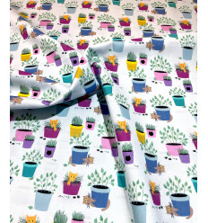 Tissu Cotton Stitches Co - INK & ARROW