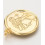 Pendentif médaille visage gravé