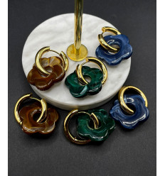 pendentif fleur en acétate