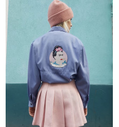 Broderie thermocollante : Frida Girl Power XL