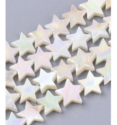 6x6mm - Perle étoile en nacre