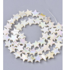 6x6mm - Perle étoile en nacre