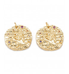 21mm - Lion - Médaille signe astro.