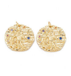 21mm - Verseau - Médaille signe astro.