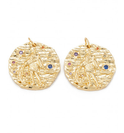 21mm - Verseau - Médaille signe astro.