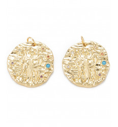 21mm - Gémeaux - Médaille signe astro.