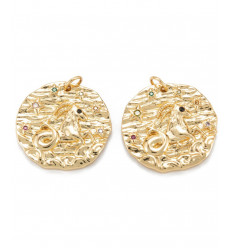 Capricorne - Médaille signe astro.