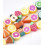 chapelet fruits en polymère (+/-40pcs)
