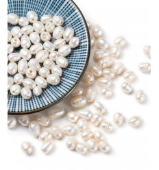 8x7mm - perles de culture naturelles