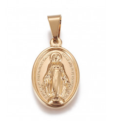 pendentif vierge inoxydable