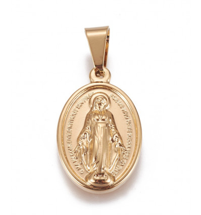 pendentif vierge inoxydable