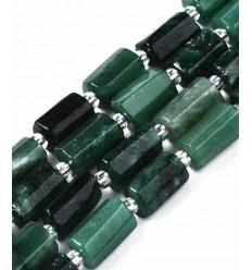 Perles tube en pierre - 8x11mm