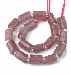 Perles tube en pierre - 8x11mm (1pc)