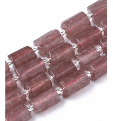 Perles tube en pierre - 8x11mm (1pc)