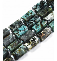 Perles tube en pierre - 8x11mm (1pc)