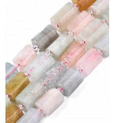 Perles tube en pierre - 8x11mm (1pc)