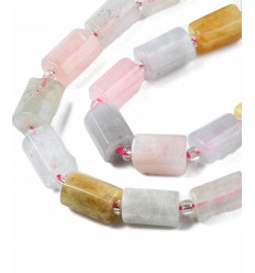 Perles tube en pierre - 8x11mm (1pc)