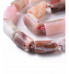 Perles tube en pierre - 8x11mm (1pc)