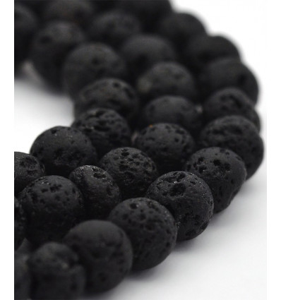 Chapelet perles de lave