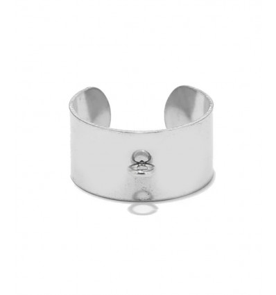 Bague large avec attache soudée en acier inoydable 316L