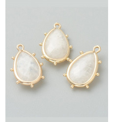 pendentif goutte sertie