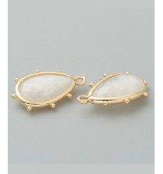 pendentif goutte sertie