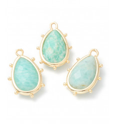 pendentif goutte sertie