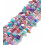 Chapelet pierre chips - multicolore