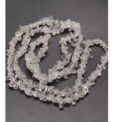 Cristaux de quartz - Chapelet pierre chips