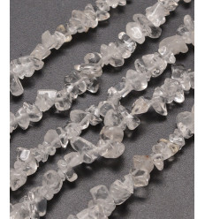 Cristaux de quartz - Chapelet pierre chips