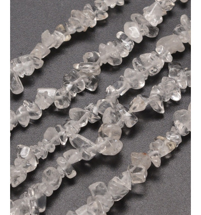 Cristaux de quartz - Chapelet pierre chips