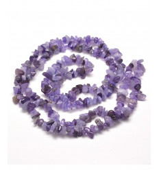 Chapelet pierre chips - aventurine verte