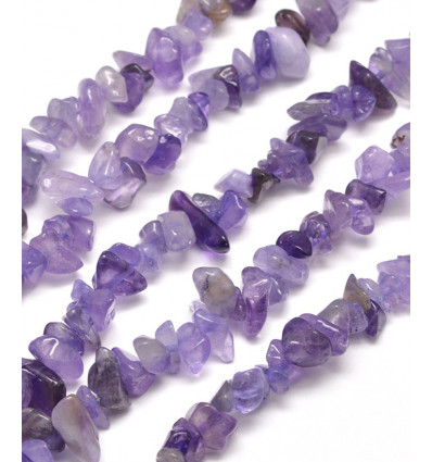 Chapelet pierre chips - aventurine verte