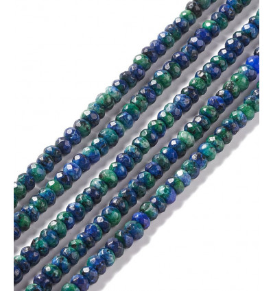 6mm - jaspe de sésame teinté/jaspe kiwi