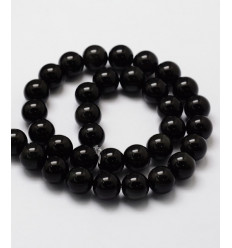 4mm - obsidienne - Chapelet pierre