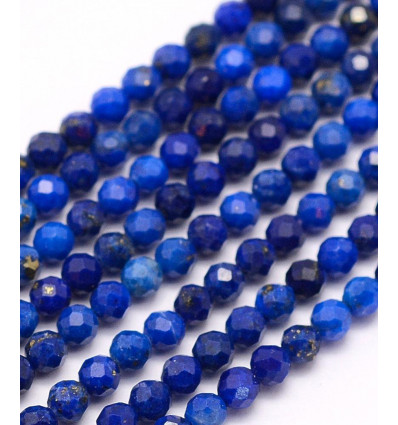 3mm - lapis lazuli - Chapelet pierre