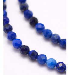 3mm - lapis lazuli - Chapelet pierre