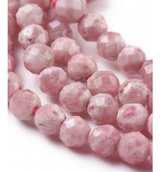 4mm - rhodochrosite - Chapelet en pierre