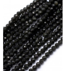 6mm - obsidienne dorée - Chapelet pierre